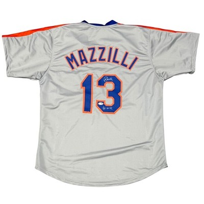 Lee Mazzilli Signed New York Mets Custom Jersey w/ 86 WSC JSA