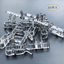 Valance Clips for Blinds 2 Inch Hidden Channel Window Blind Clips Clear Plastic