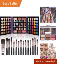 Professional Makeup Set with 86 Eyeshadows and Brushes for Beginners