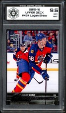 2015-16 Upper Deck #454 LOGAN SHAW RC Rookie DG 9.5 Gem Mint YOUNG GUNS