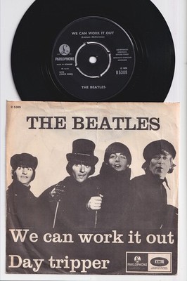 The BEATLES * We Can Work It Out * 1965 DENMARK 45 * Exclusive Picture Sleeve *