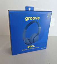 Groove Onn Wireless On-Ear Headphones Blue