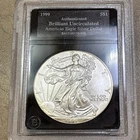 1999 1oz Silver American Eagle • Brilliant Uncirculated• Beautiful Subtle Toning