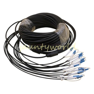 6   Armored Field TPU Optical Patch Cord Optical LC-LC UPC SM Jumper 100M #ff
