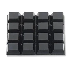 Rubber Feet - Adhesive 16PCS, Black, Stick on, Self Adhesive Bumpers