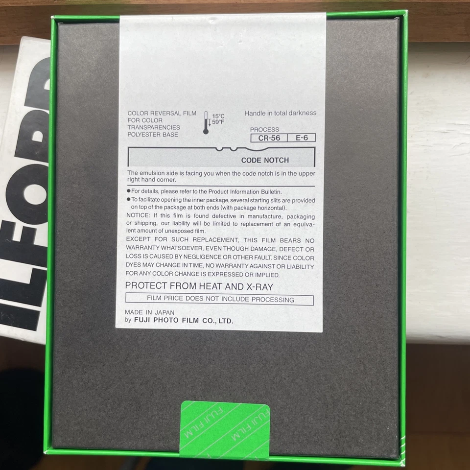 Sealed Fujifilm Fujichrome 4x5 Velvia 100/ Expired Jun 2009 - Image 2 of 3