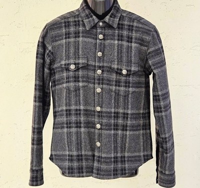 Chrome Hearts Flanell gefütterte Leder Patch Jacke B1213C156 151516501 [U]