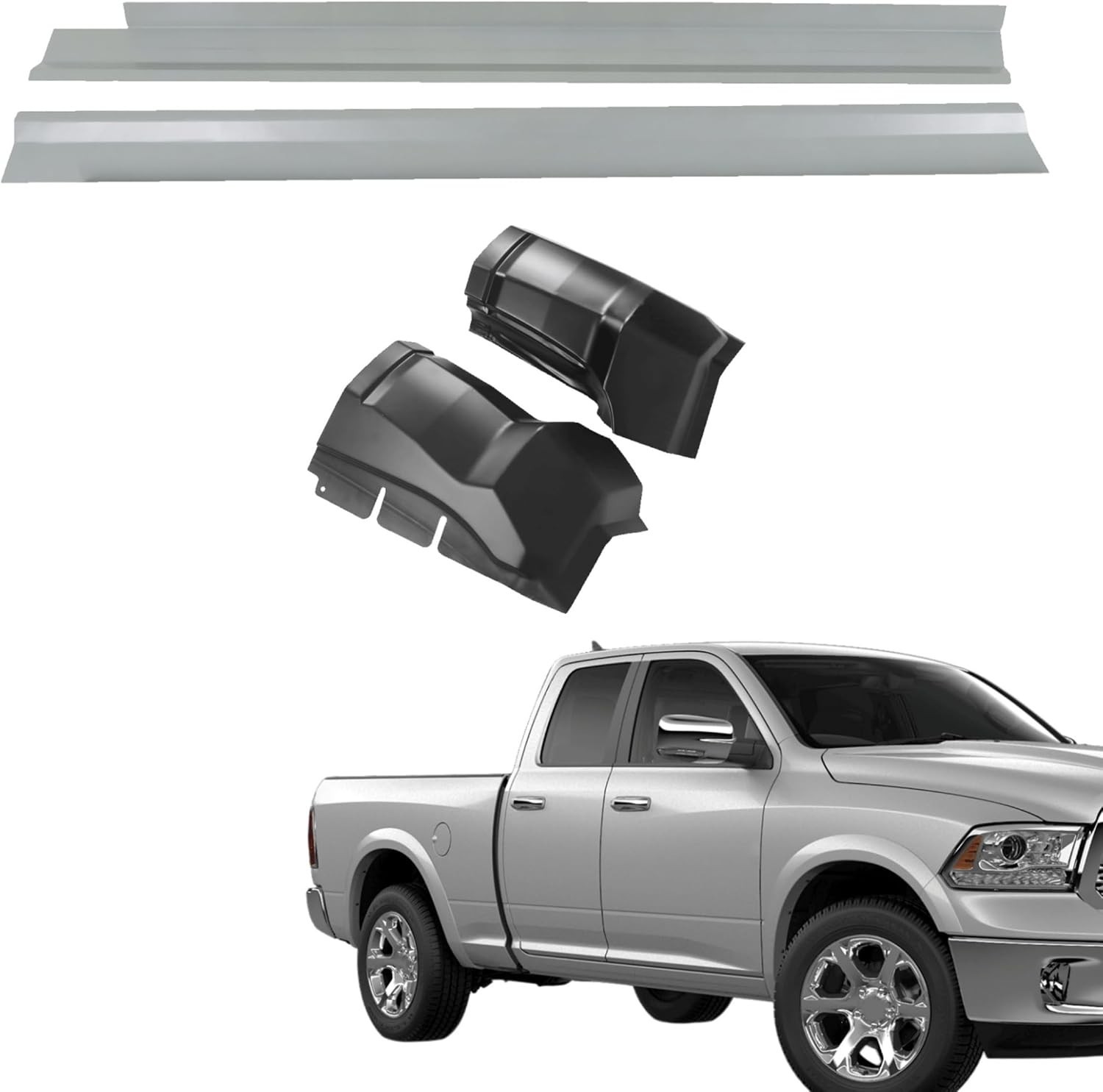 Rocker Panels Cab Corners Replacement for R-am Extended Quad Cab