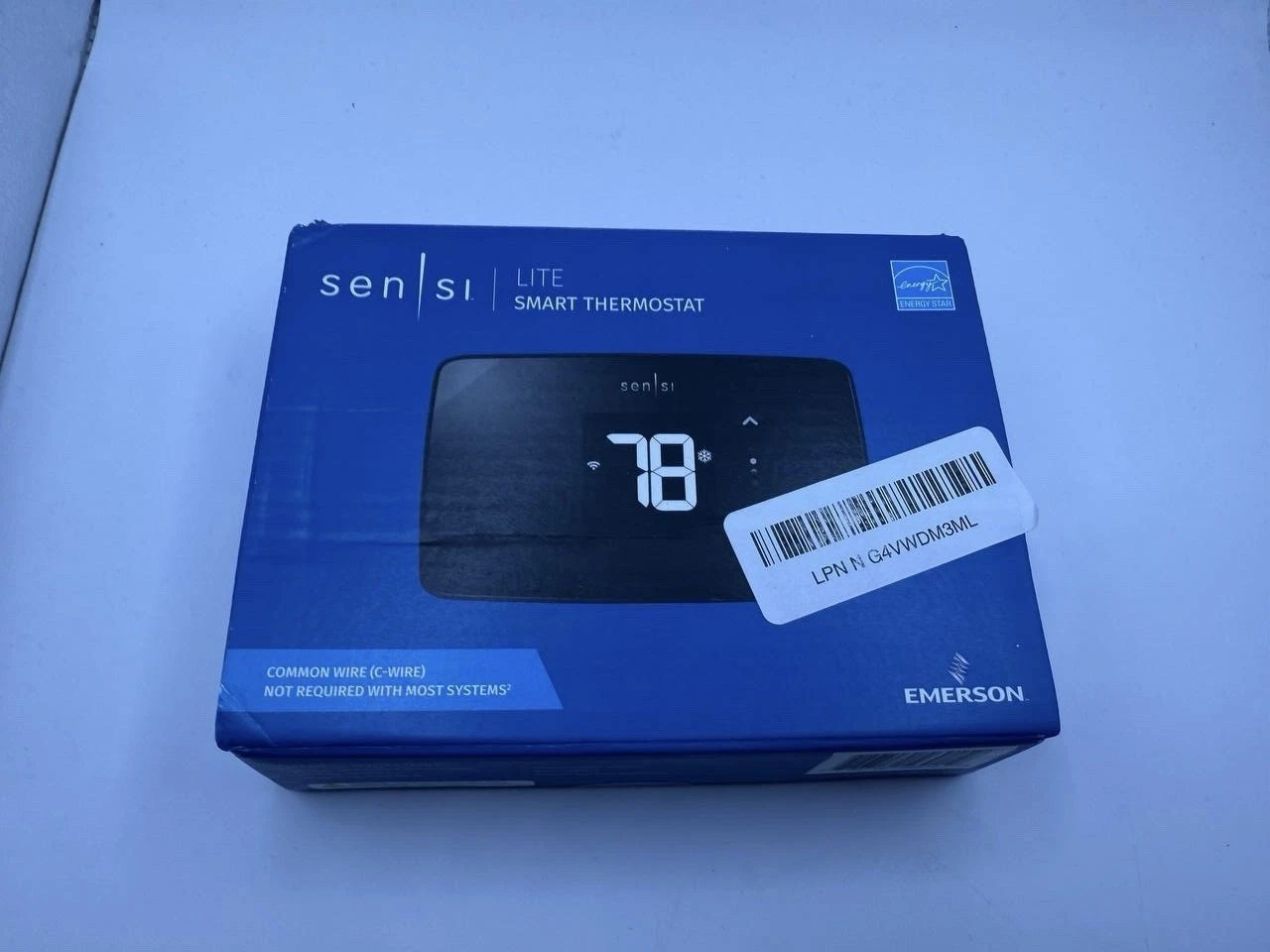 Emerson Sensi Lite ST25U Wi-Fi Smart Thermostat - Black A17