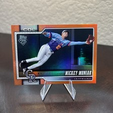 2026 Topps Series 1 - #195 Mickey Moniak Orange Rainbow Foil /25 Rockies