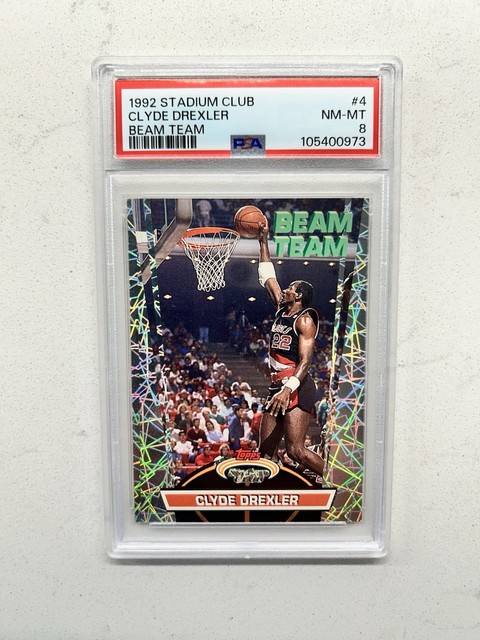 Clyde Drexler 1992 Topps Stadium Club Beam Team