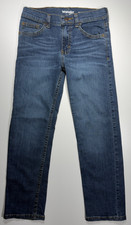 Boy's Wrangler Straight Fit Jeans Faded Dark Blue Size 10
