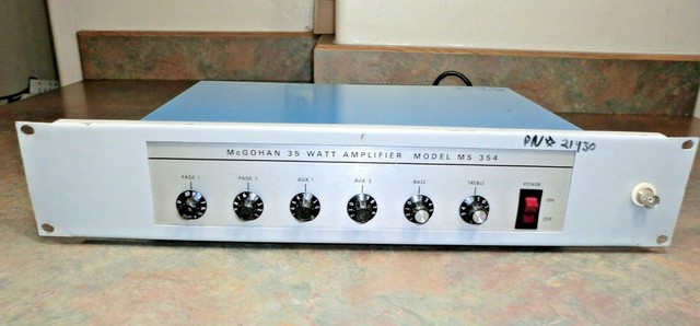 Mcgohan 35w Audio Amplifier Ms 354 Pa Guitar Xlr Mic Aux Mc Gohan Rack Mount For Sale Online Ebay