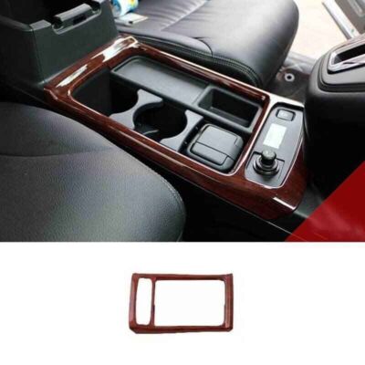 Cover Trim 2015-2016 For HONDA CR-V Gear Shift Water Cup Panel Red Wood Grain