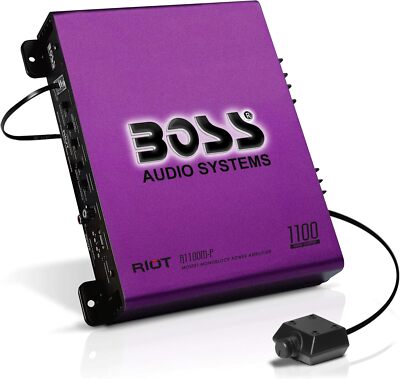 BOSS Audio Systems R1100M-S Monoblock Car Amplifier - 1100 High Output, 2-8 Ohm