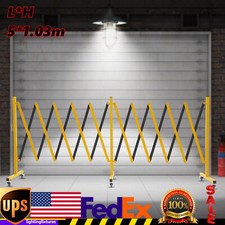 Industrial Expandable Metal Barricade Adjustable Traffic Fence Safety Barrier US