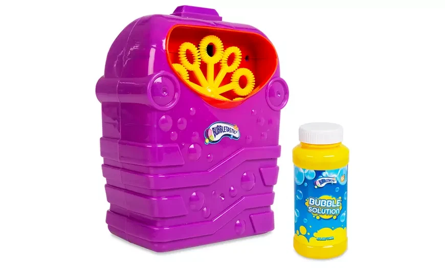 Bubble Maker Machine Blower Cyclone & Liquid Summer Garden Party DJ Bubbles Toy - Image 4 of 4