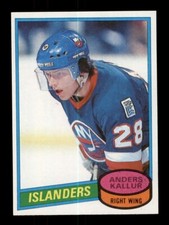 1980-81 TOPPS HOCKEY #156 ANDERS KALLUR NEW YORK ISLANDERS