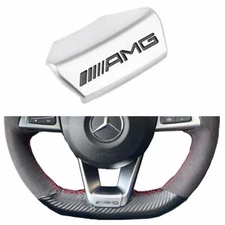 D Steering Wheel Emblem Decal Sticker Badge Decor Logo for Mercedes-Benz AMG