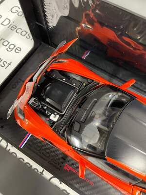IXO Models 2019 Chevrolet Corvette ZR1 Sebring Orange 1:18 Diecast