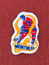Vintage Montreal Canadiens Habs Hockey Shield Logo Woven Label NHL Patch Jersey