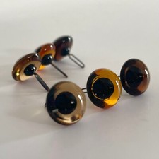 Glasaugen Teddybär Räuchertopas in 3 Farbtönen Traditional Top British 4mm-16mm