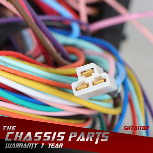 21 Circuit Wiring Harness For Chevy Ford hotrods Universal X-long Wires - Picture 20 of 22