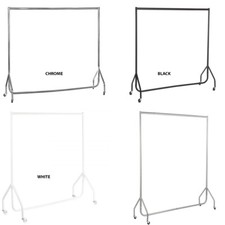 HEAVY DUTY COLOURED CLOTHES RAILS GARMENT HOME SHOP STORAGE DISPLAY