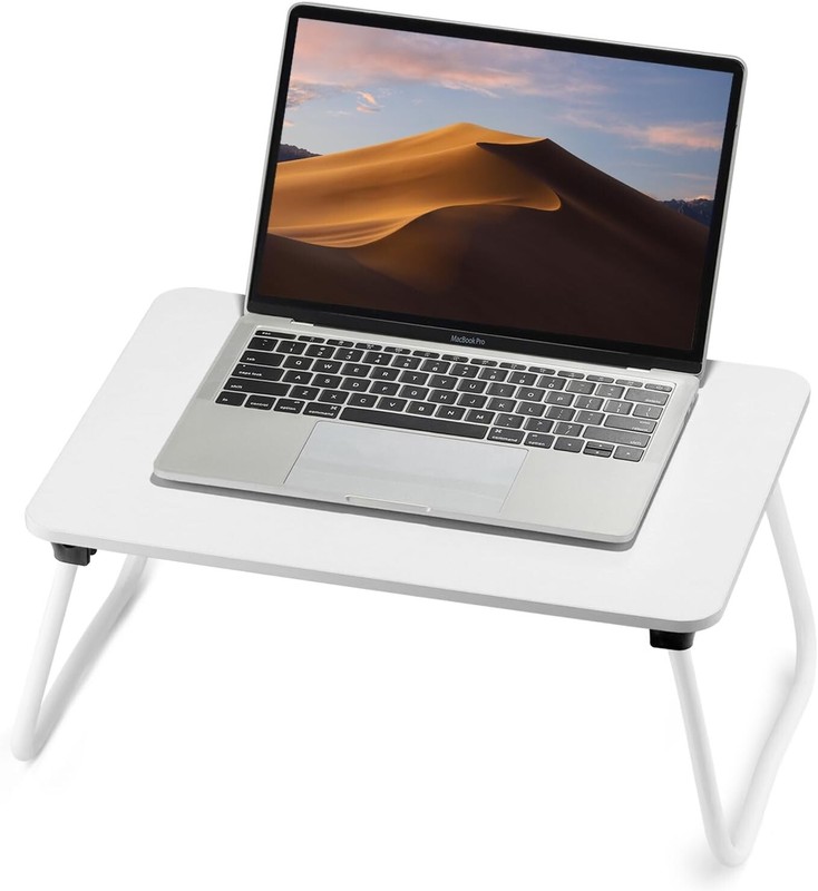 Fisyod Foldable Lap Desk Lightweight & Mini - White
