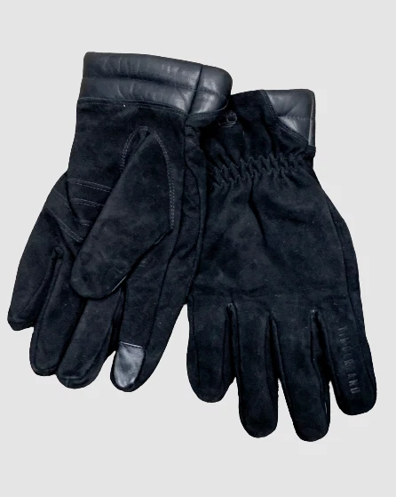 $98 Timberland Men's Nubuck Leather Touch Screen Compatible Winter Gloves Size S
