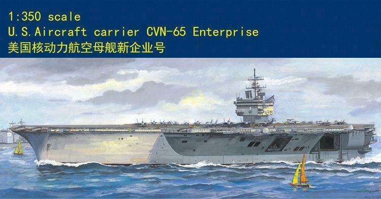 1/350 MiniHobby Aircraft Carrier Battleship Model 80501 Motor Uss Enterprise