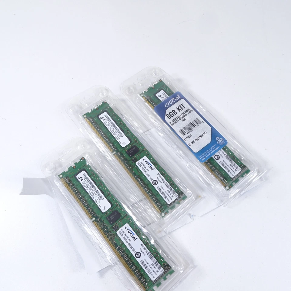 Crucial PC3-8500 6 GB 4X2 DIMM 1066 MHz PC3-8500 DDR3 SDRAM Memory... - Image 2 of 2