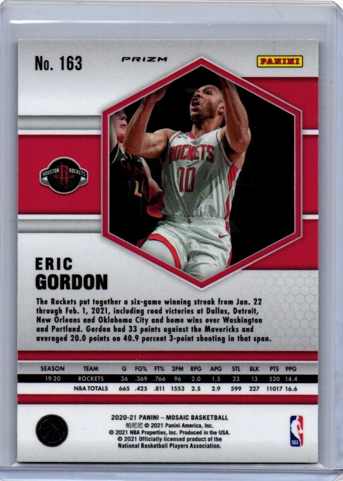 Panini Mosaic Eric Gordon Genesis SSP Case Hit - Image 2 of 2