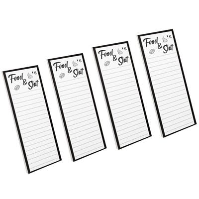 Fridge Note Writing Pad for Notes Memos Leather Pen Holder
