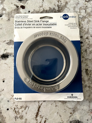 InSinkErator Stainless Steel Sink Flange FLG-SS Polished Chrome