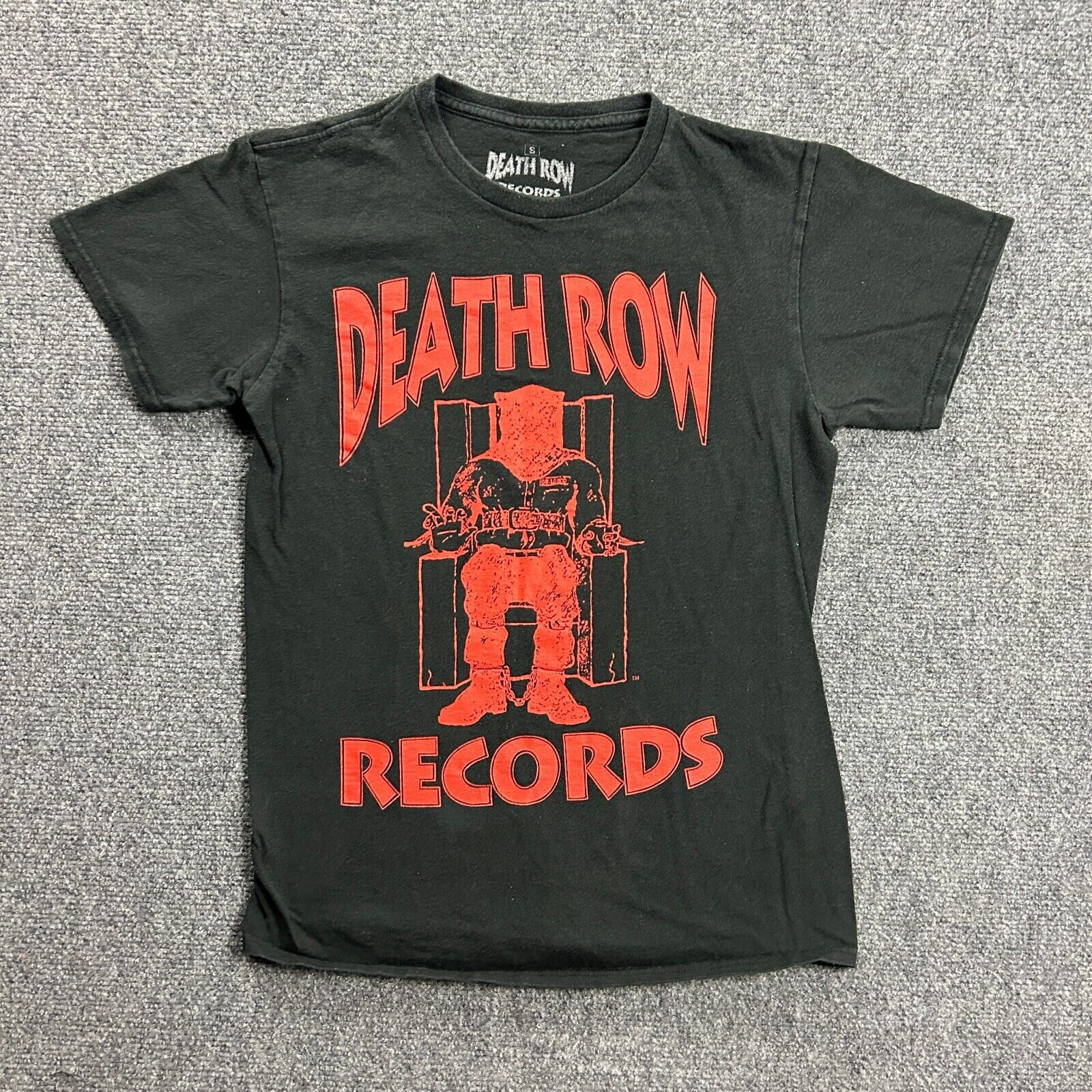 FILA Death Row Records corto adulto piccolo nero casual logo invecchiato cotone uomo