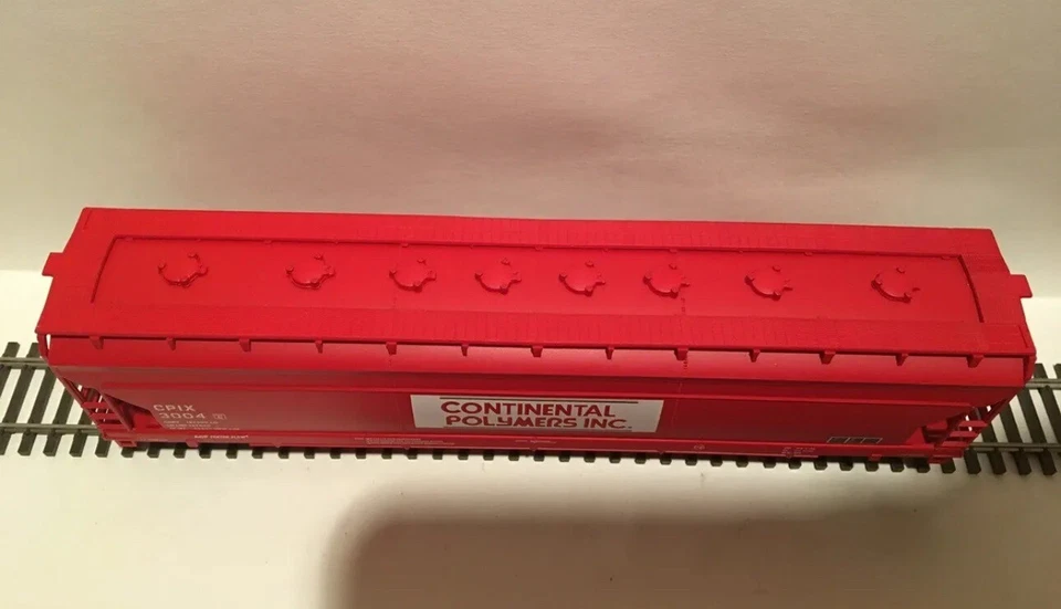 Athearn Roundhouse ~ ACF 5250 4-Bay Covered Hopper ~ Continental Polymers (CPIX) - Image 4 of 4