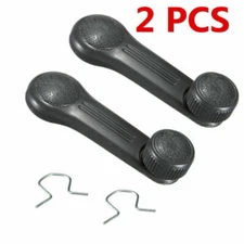 2x Gray Car Window Winder Crank Door Handle Knob For 1996-2011 Hyundai Accent