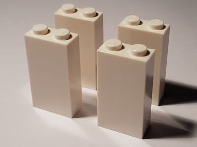LEGO  4 x 22886 Stein 1 x 2 x 3 weiß 6153776 (#AC15) Säule Star Wars Creator