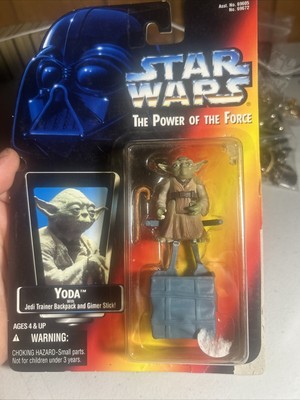 Master Yoda 2'' Action Figure Star Wars Power of The Force Kenner 1995 Partly Ope