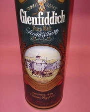 Glenfiddich Scotch Whisky Empty Tin Special Reserve Metal Tube Bottle Holder