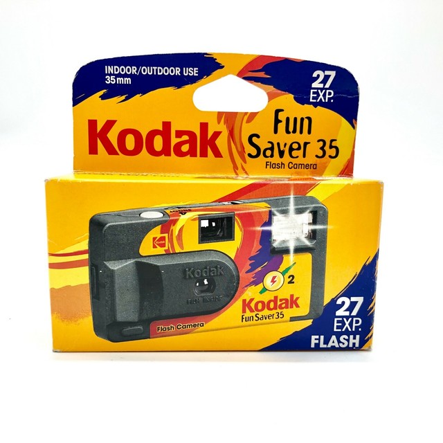 Kodak Fun Saver 35 35mm Single Use Film Camera WITH FLASH NOS 27 EXP 06