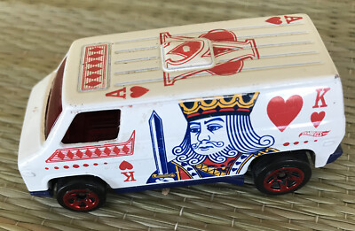 Hot Wheels Super Van 'King of Hearts' Ace Roof HW Art Cars Die