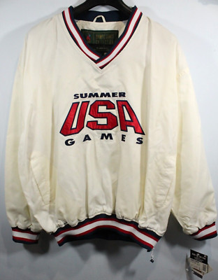 Vintage 1996 Men's Starter Atlanta Olympic Games Windbreaker Pullover Large NEW