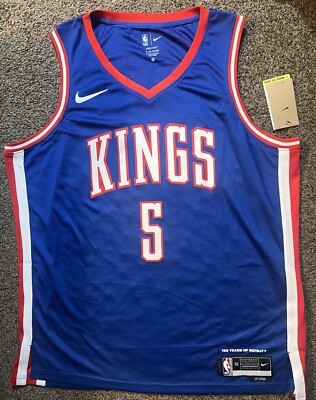 NWT De'Aaron Fox Sacramento Kings Jersey XL Sabonis Murray Derozan