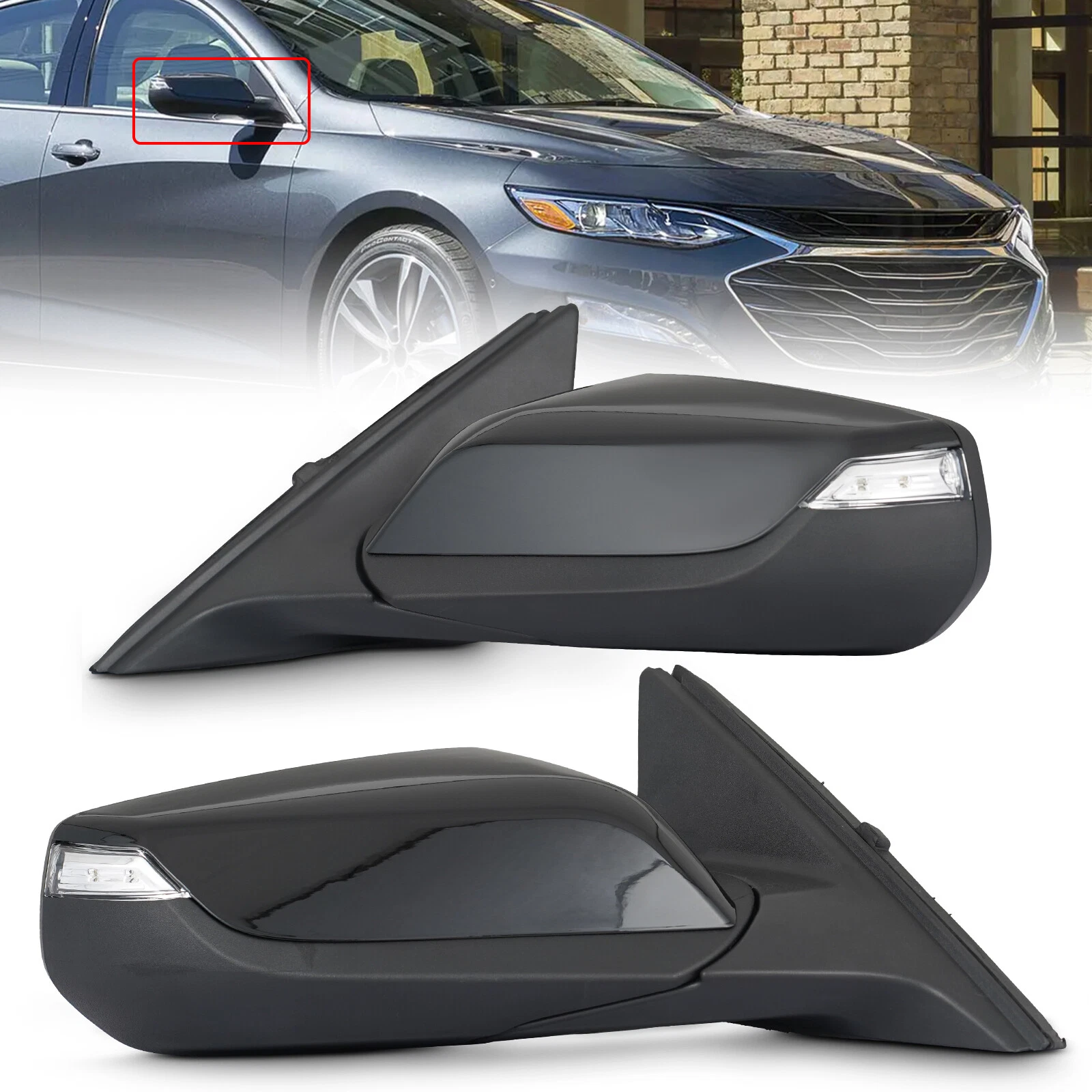Left&Right Side Mirror Turn Signal Light For Chevrolet Malibu 2016 -2021 2022