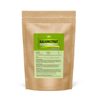 Kaliumcitrat, veganes Pulver, Pharmaqualität, ohne Zusätze, 500 Gramm, Bonemis 