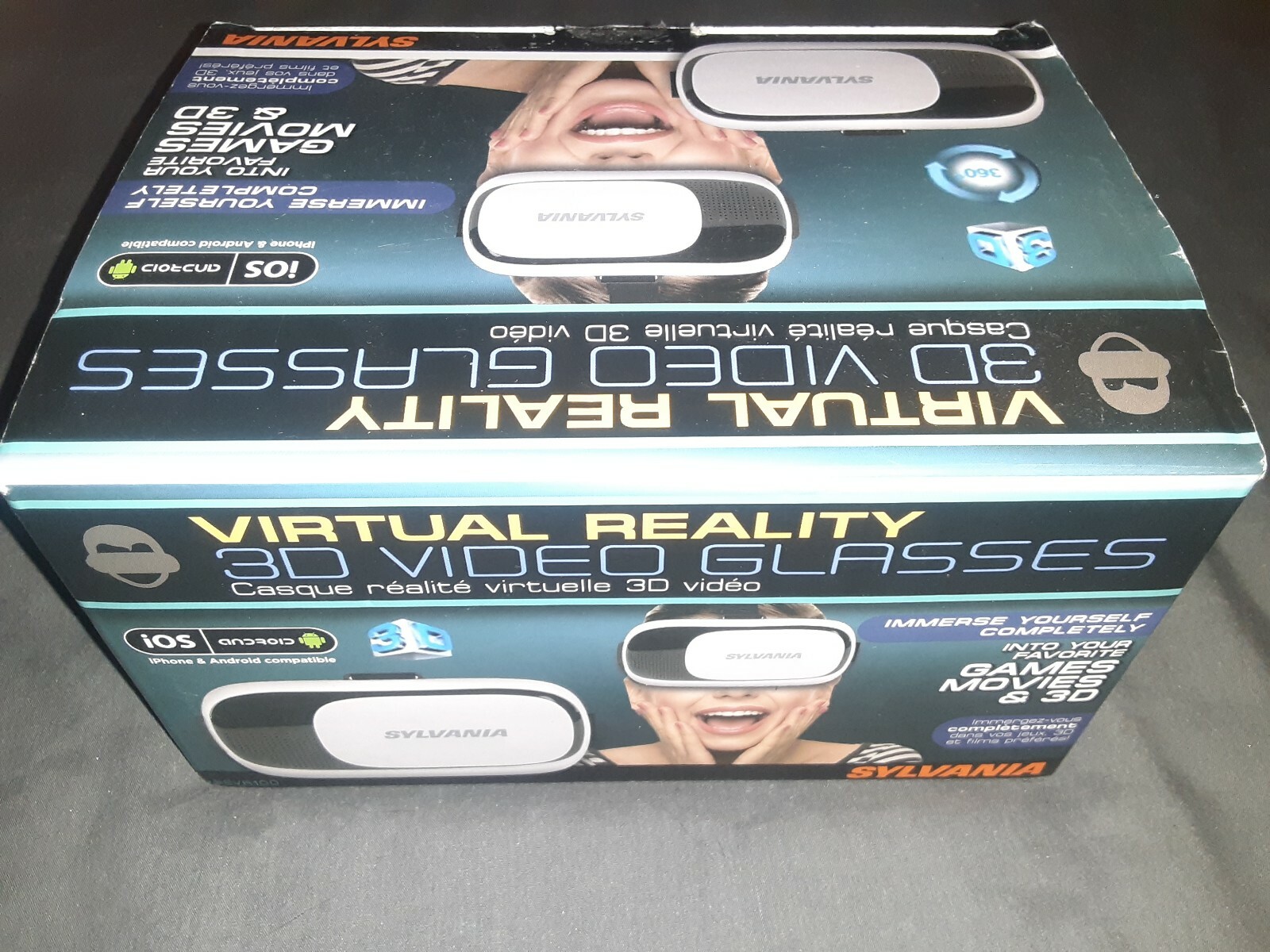 Sylvania SPVR100 Virtua Reality 3D Video Glasses eBay