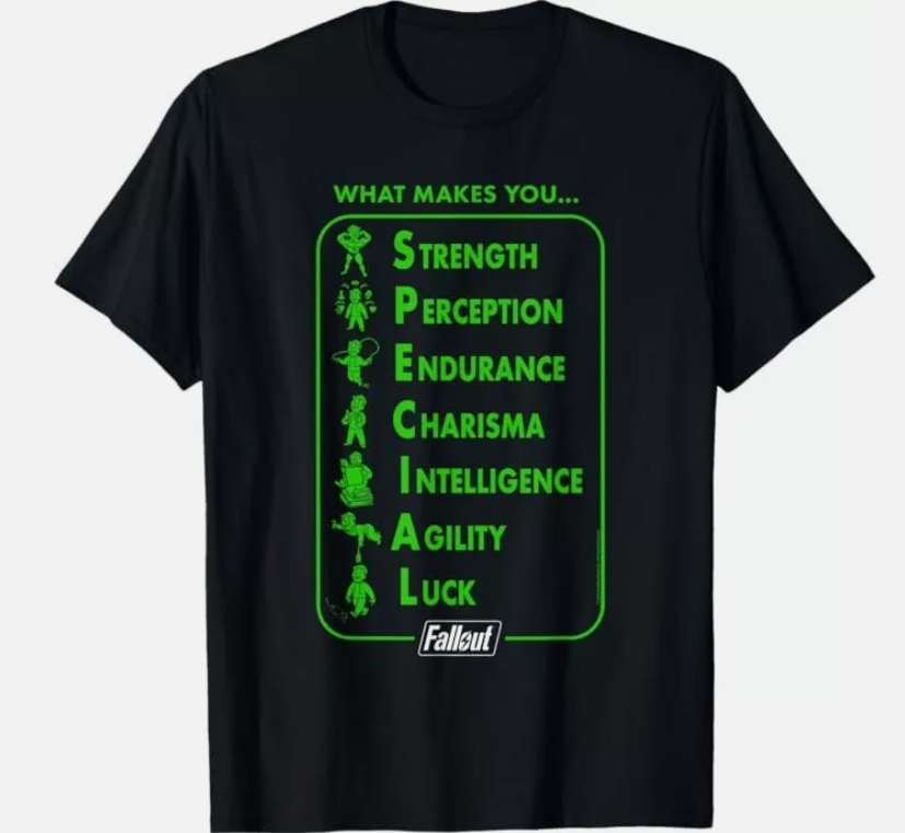 Ripple Junction Gift Unisex T-Shirt x Fallout What Makes You SPECIAL Gaming