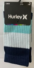 Hurley Kids Crew Socks Pack Of 2 Size 3Y-5Y